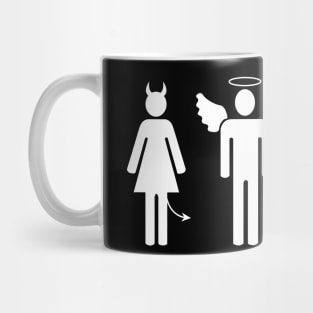 Angel and demon couple Mug